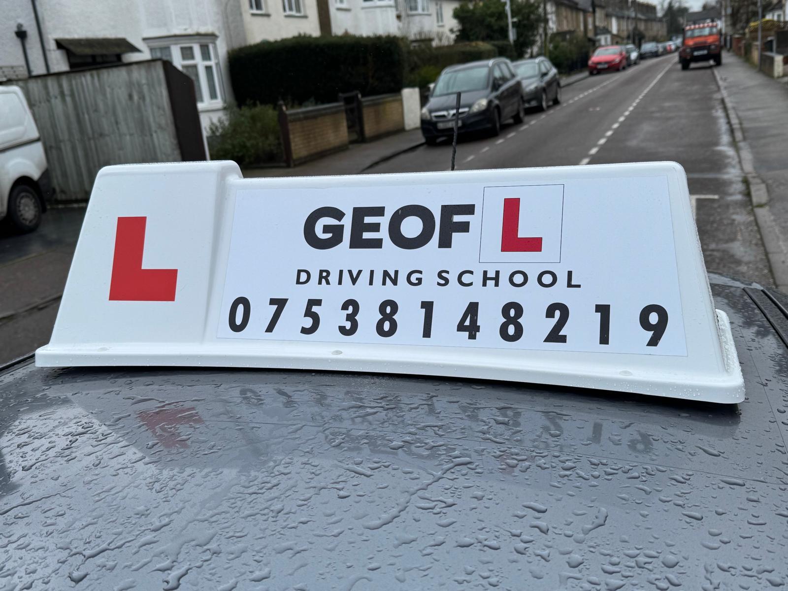 Driving School Sign